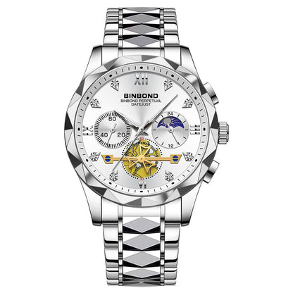 Multifunctional Quartz Watch All-match Six-pin Timing Casual