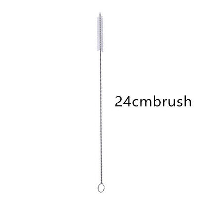 Reusable Metal Heart-shaped Drinking Straws Set