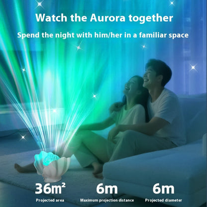 Atmosphere Shell Bedroom Aurora Dream High Sense Colorful Projection Lamp