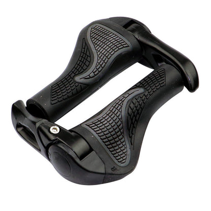 Bicycle Mountain Handlebar Set Aluminum Alloy Sheep Horn Vice Handle Ergonomic Handle Set Meat Ball Rubber Lock Vice Handle