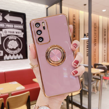 Mobile Phone Shell P40PRO Ring Buckle Bracket Magnetic Car M40 Electroplating Fine Hole Nova8