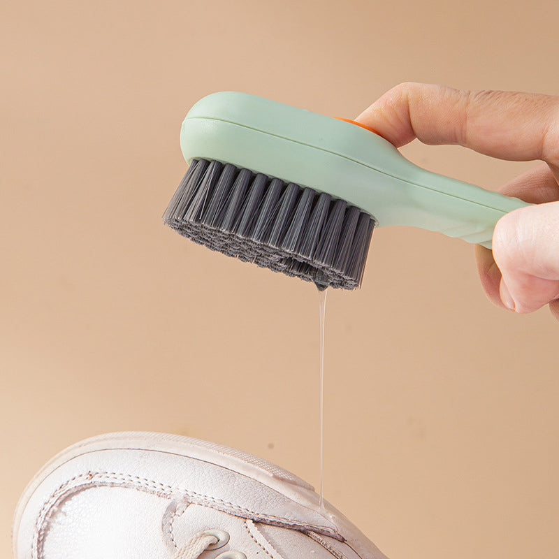 Multi Functional Shoe Brush Press Type Automatic Liquid Detergent Brush