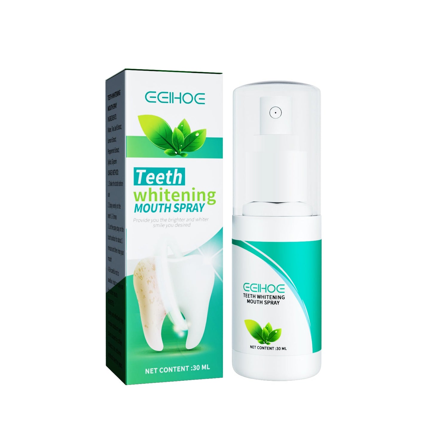 Teeth Whitening Mouth Spray, Clean Stains And Stones Fresh Breath Dental Care Spray