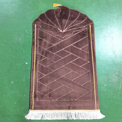Shell shaped solid color carpet irregular flannel sponge thickened short flannel embossed portable floor mat
