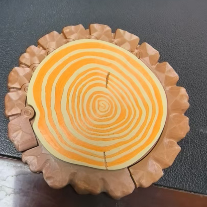 Printed wooden coasters Creative coffee cup holder Portable coaster