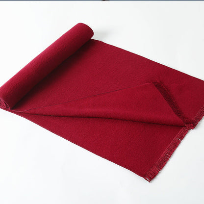 Simple Plaid Artificial Cashmere Warm Scarf