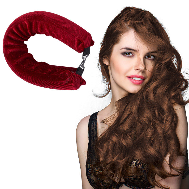 Sleeping lazy heatless hair curler simple big wave bold curling iron