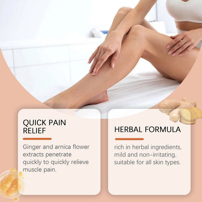 Woodsleep Ginger Muscle Massage Oil, Nourishing Skin Massage Care Essential Oil For Legs, Body And Joints