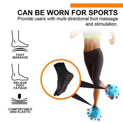 HOUKEA Tourmaline Ionic Body Health Socks, Winter Outdoor Sports Cold And Wind Warm Foot Care Massage Socks