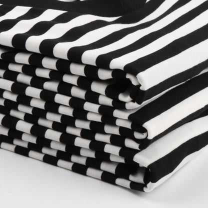 Striped Short Sleeve Men's Versatile Loose T-shirt