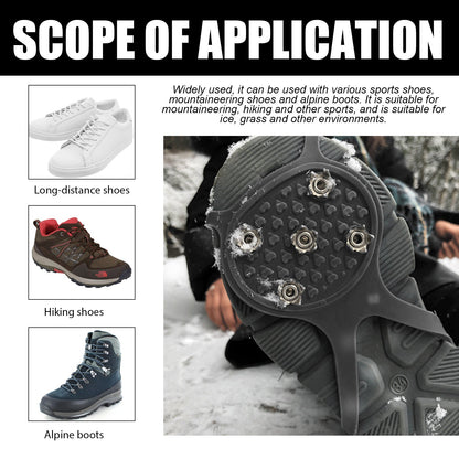 Universelle Rutschfeste Greiferspitzen, Outdoor Crampons Snowshoe Cover Mountaineering Sports Fall Easy To Wear And Take Off Shoe Cover
