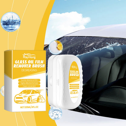 Car Glass Cleaning Brush, Car Window Glass Cleaning Stains Oil Stains Waterproof Rain Cleaning Brush