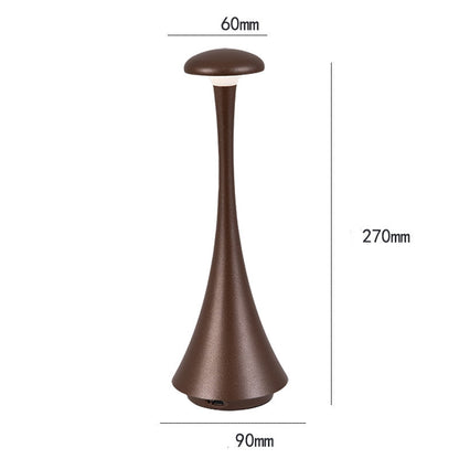 Portable Rechargeable Aluminum Table Lamp Bedroom Bedside Ambience Light