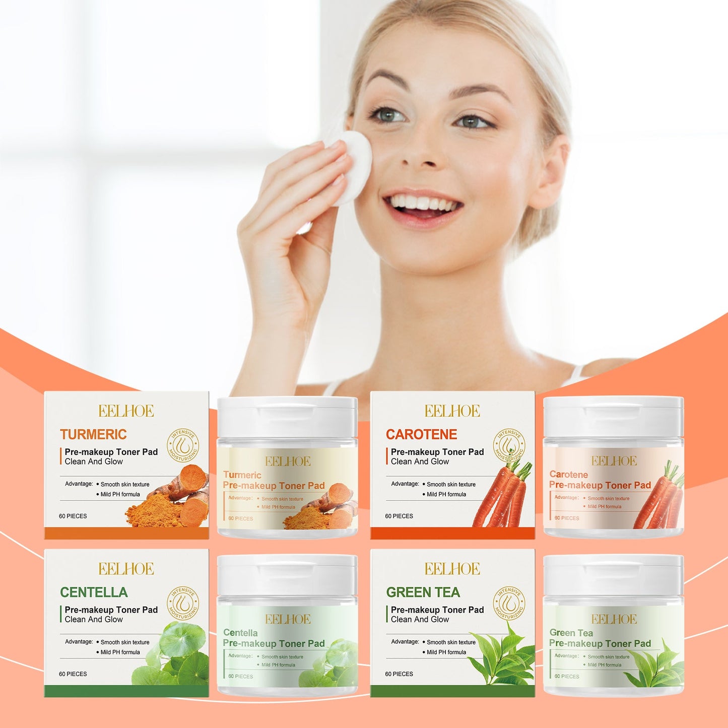 Pre-Makeup Moisturizing Pad, Moisturizing Facial Treatment To Enhance The Base Makeup Effect Gentle And Refreshing
