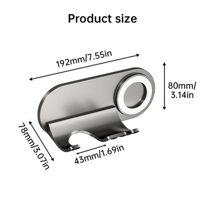 No - drill Magnetic Hair Dryer Wall Mount. Synthetic plastic, for Dyson/Leihen/Kexi. Colors: gray & white