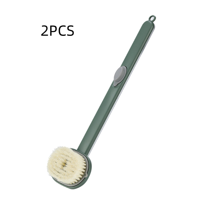 Dual-purpose Shower Brush Multifunctional Detachable Bath Brush Back Body Bath Shower Sponge Scrubber Brushes With Handle Massager Bathroom Brush Gadgets
