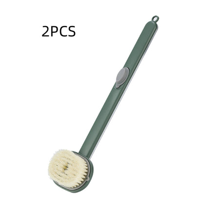 Dual-purpose Shower Brush Multifunctional Detachable Bath Brush Back Body Bath Shower Sponge Scrubber Brushes With Handle Massager Bathroom Brush Gadgets