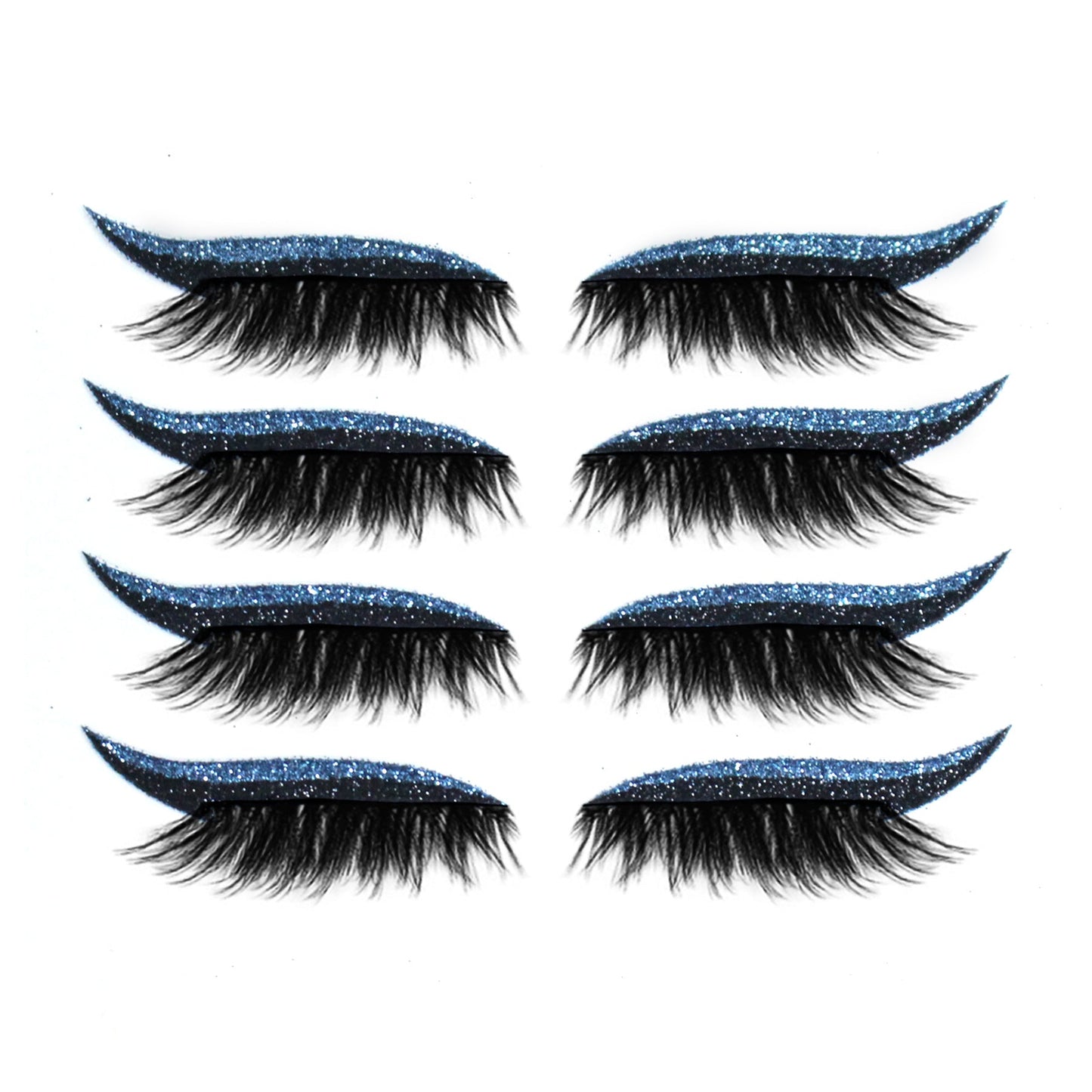 New Glitter Self-Adhesive Eyeliner Eyeshadow Sticker Double Eyelid False Eyelashes Waterproof Party Eye Makeup Sticker
