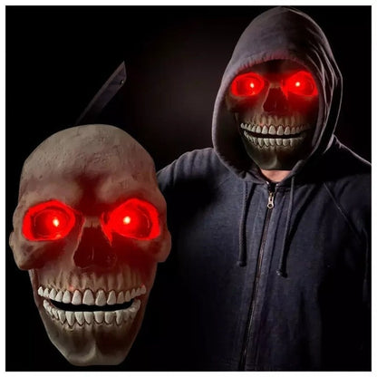 Halloween Skull Movable Mouth Latex Mask