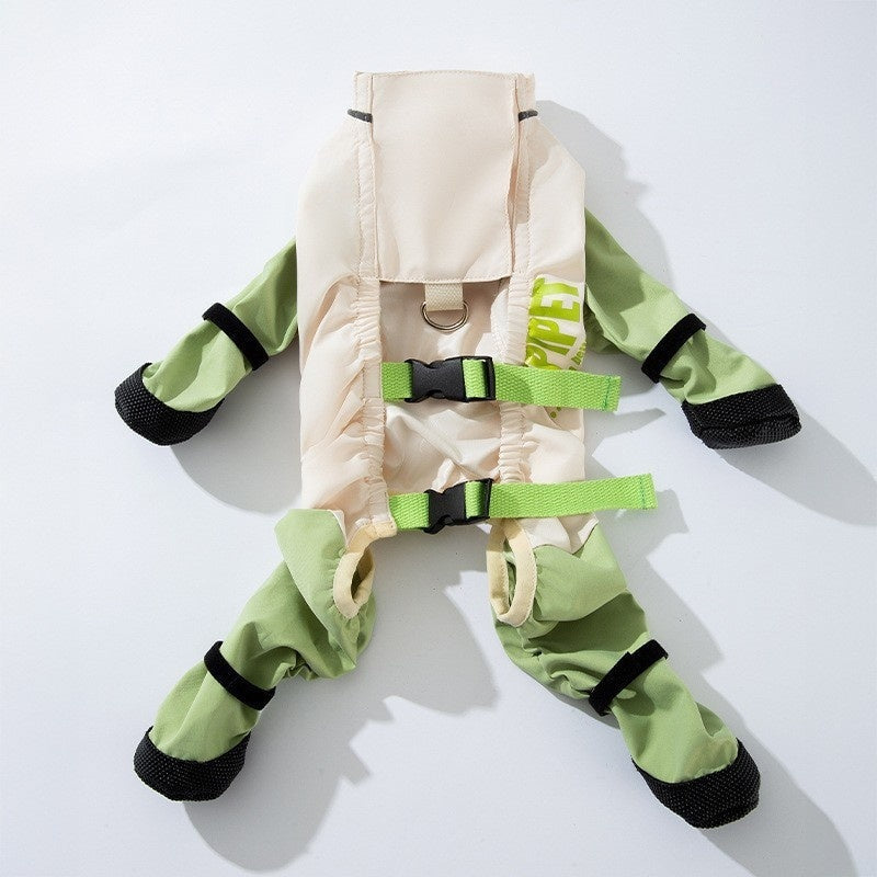 Simple, Versatile Full-body Pants With A Built-in Bib For Outdoor Use Waterproof, Stain-resistant, And Dustproof