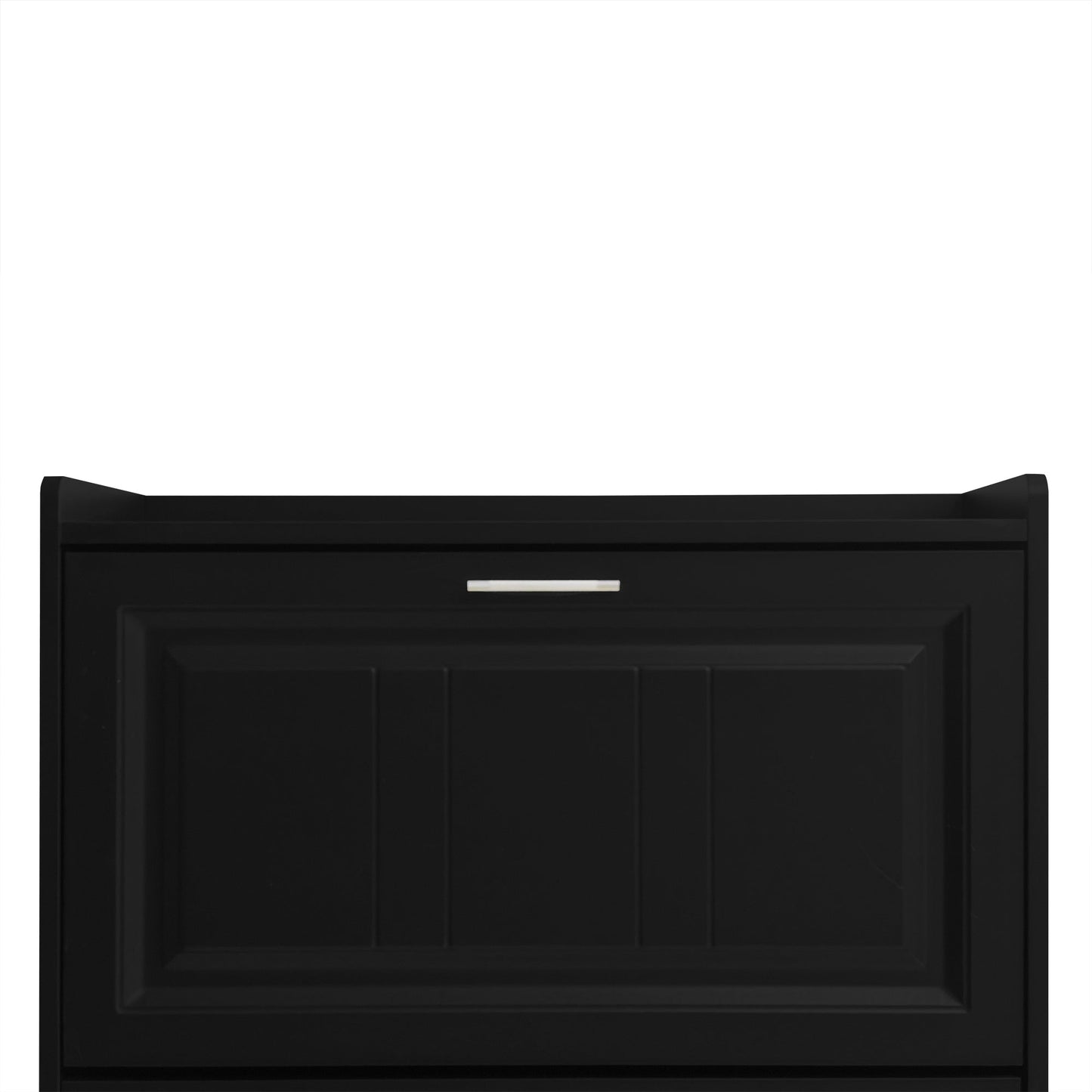 U-Can Shoe Storage Cabinet for Entryway with 3 Flip Drawers, Modern Shoe Organizer Cabinet, Free Standing Shoe Rack Black