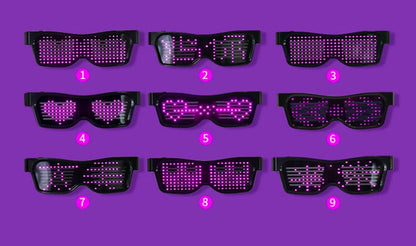 Multicolor Dynamic Flashing LED Party Glasses