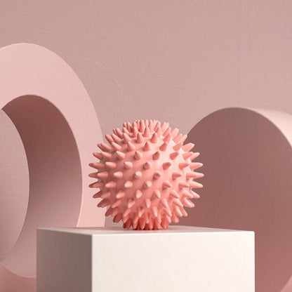 Durable sport massage ball. Spiky design for myofascial release, deep - tissue work, trigger points, muscle recovery & pain reli