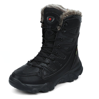 Winter High-top Fleece-lined Warm Snow Boots