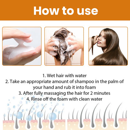 Rice Dense Hair Shampoo Deep Clean Thick Hair Moisturizing Hair Root Solid Hair Care Shampoo