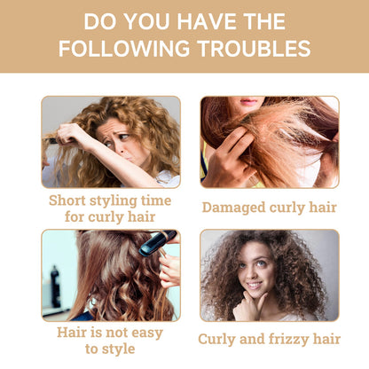 Moisturizing Curl Cream, Hydrating Glossy Curl Cream, Hydrating Hair Elastic Curl Cream