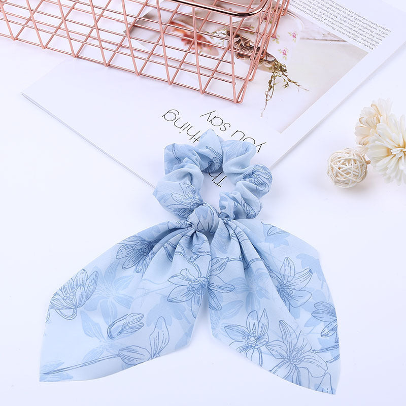 Pearl Bow Hair Rope