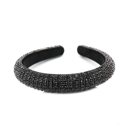 Baroque Full Crystal Hair Bands For Women Lady Luxury Shiny Padded Diamond Headband Hair Hoop Fashion Hair Accessories