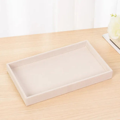 Plush jewelry storage box jewelry box rings earrings bracelets necklaces storage display shelf