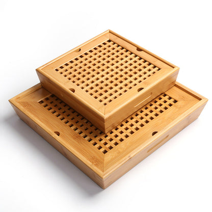 Ningya bamboo tea tray square size tea table