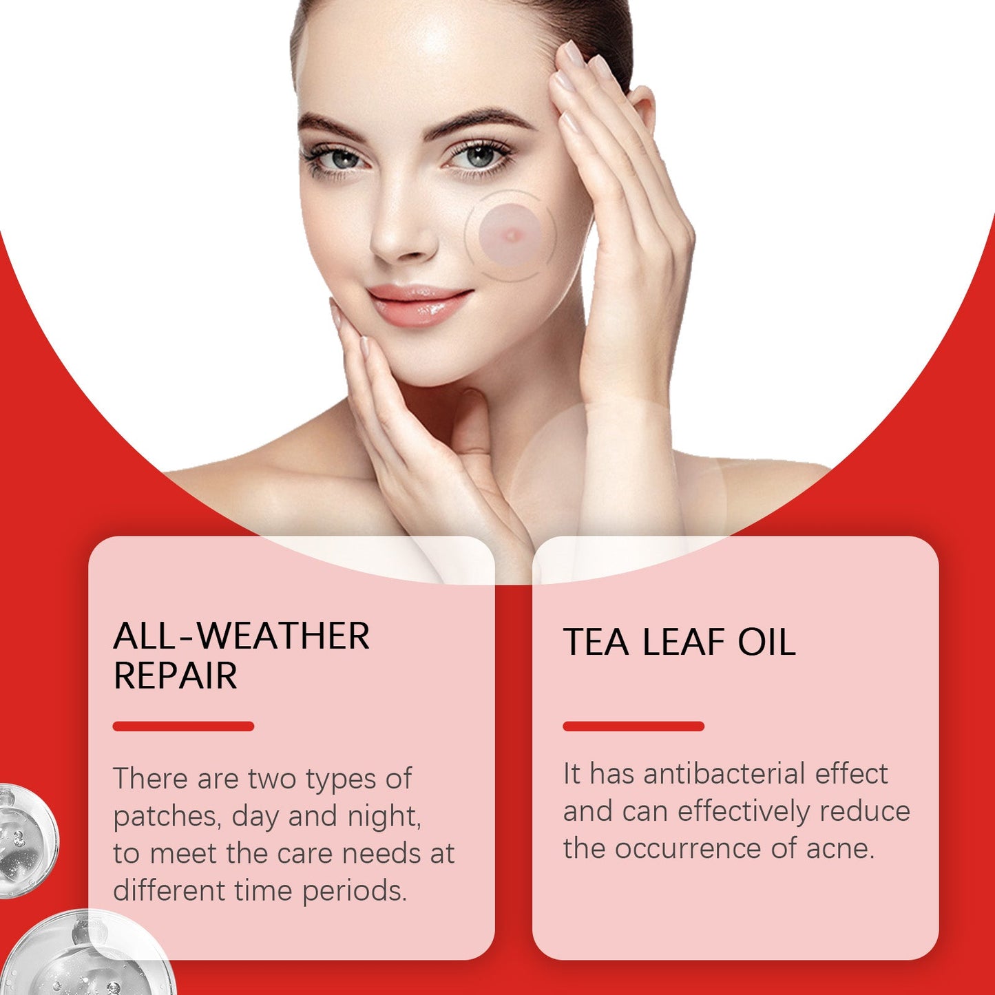 Acne Patch Semi-Transparent Acne Cover Patch Comfortable, Gentle, Easy To Apply Makeup, Waterproof And Breathable
