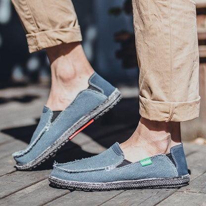 Retro Slip-On Old Beijing Cloth Casual Shoes for Men