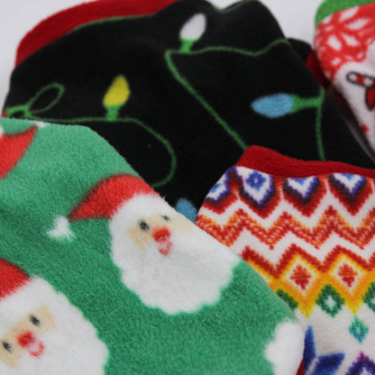 Christmas Dog Clothes Warm Fleece