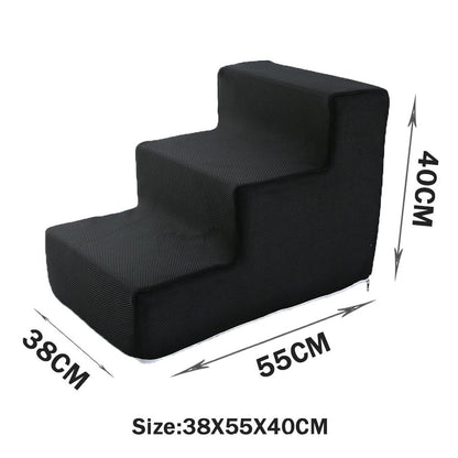 Pet Cat Sofa Steps Folding Non-slip Dog Ladder