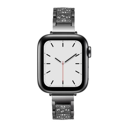 Alloy Strap Full Diamond Waist Watch