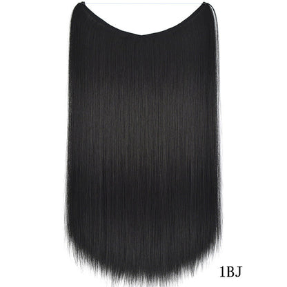 22 Inch Invisible Wire Hair Extensions Synthetic