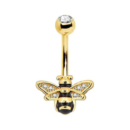 Navel Ring Creative Bat Bee Navel Buckle Navel Ring Body Piercing Jewelry
