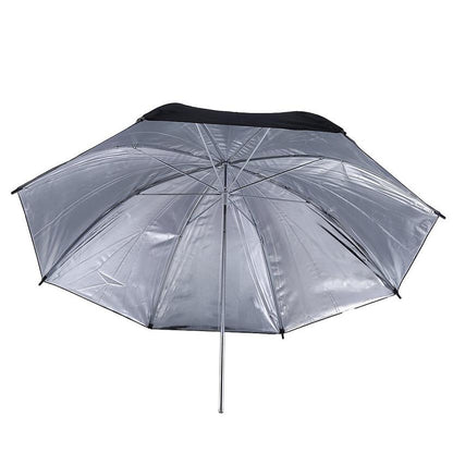 Portable Studio Video Flash Light Grained Umbrella Reflective Reflector Black Sliver Photo Photography Umbrellas