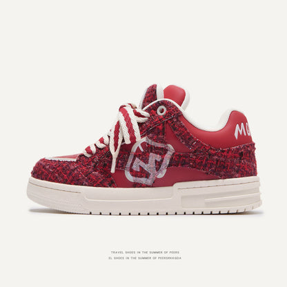 Women's Creative All-match Printed Flat Sneakers