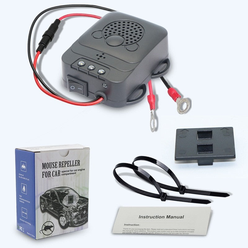 Car Ultrasound Mouse Repeller Intelligent Sensor Circuit Protection Repeller Equipment Accessories