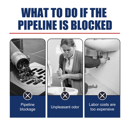 Pipe Unclog Gel, Sewer Multi-Effect Dissolving Pipe Obstruction Unblocking Agent