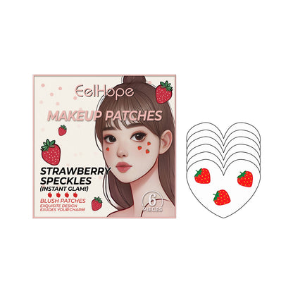Strawberry Makeup Patch Pie Eye Makeup Patch Face Embellishment Patch Face Embellishment Strawberry Sticker