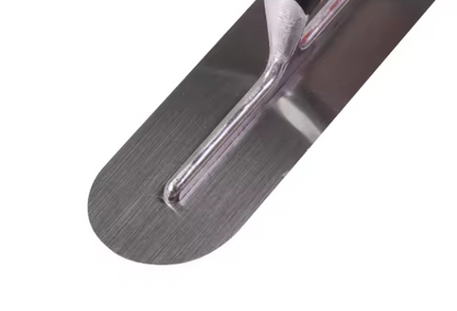 High Quality Stainless Trimming shovel, 35 Cm x 5 cm, very suitable for buckets, slate, plaster, concrete, curved handle, high c