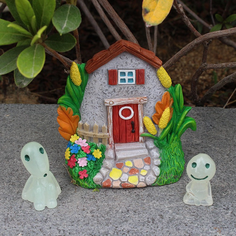 Fairy tale Door and Window Set Decoration Creative Resin Outdoor Garden Door and Window Decoration