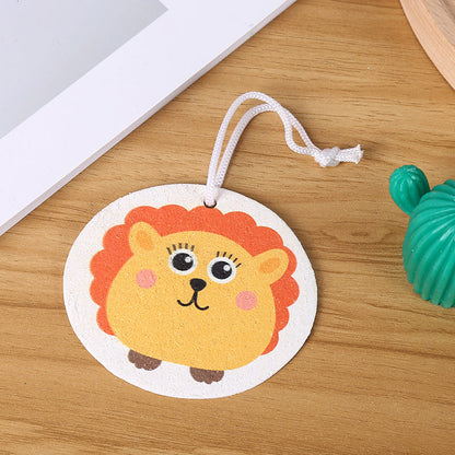 Compressed Wood Pulp Cotton Sponge Dish Washing Brush Non-Stick Oil Kitchen Sponge Wipe Cartoon Dish Washing Scrub Dish Towel