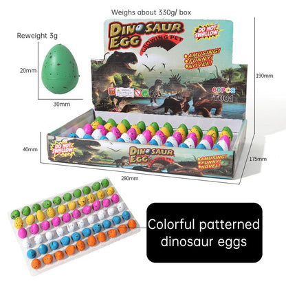 Dinosaur egg children soak in water to expand hatching small toys cracked shell simulation animal